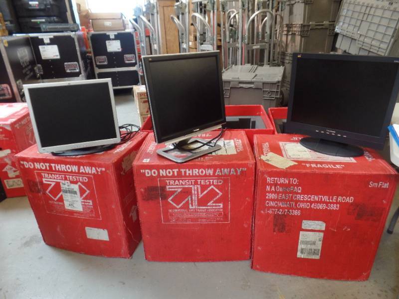 lot 61 image: 17 & 19 MONITORS WITH BENSON BOXES