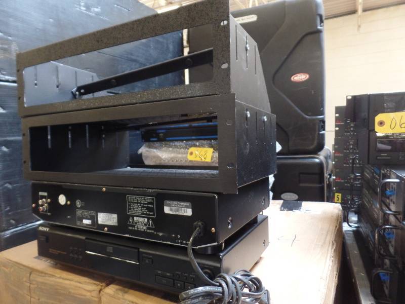 lot 70 image: CD PLAYERS WITH RACK SHELVES