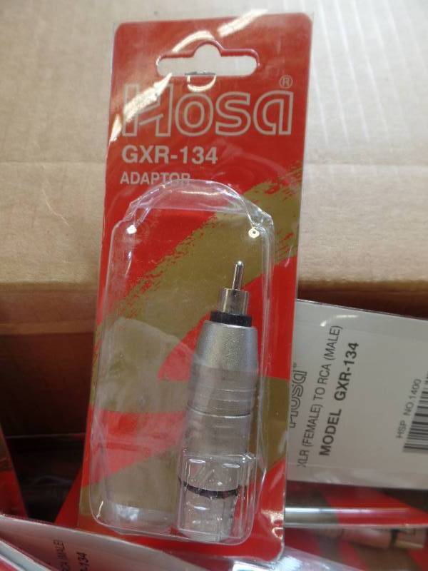 lot 81 image: XLR to RCA ADAPTERS