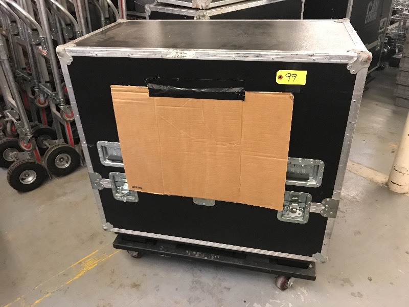 lot 99 image: R&R ROAD CASE WITH MONITOR
