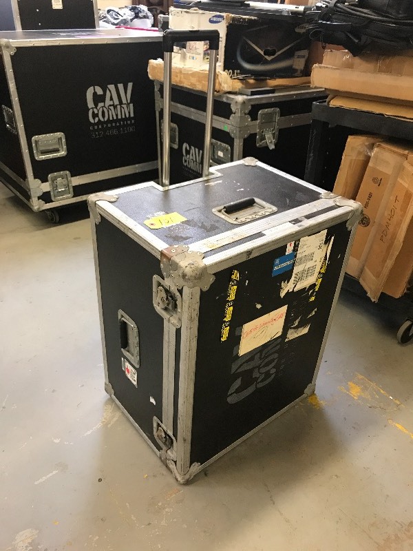 lot 101 image: ROAD CASE WITH PROJECTOR