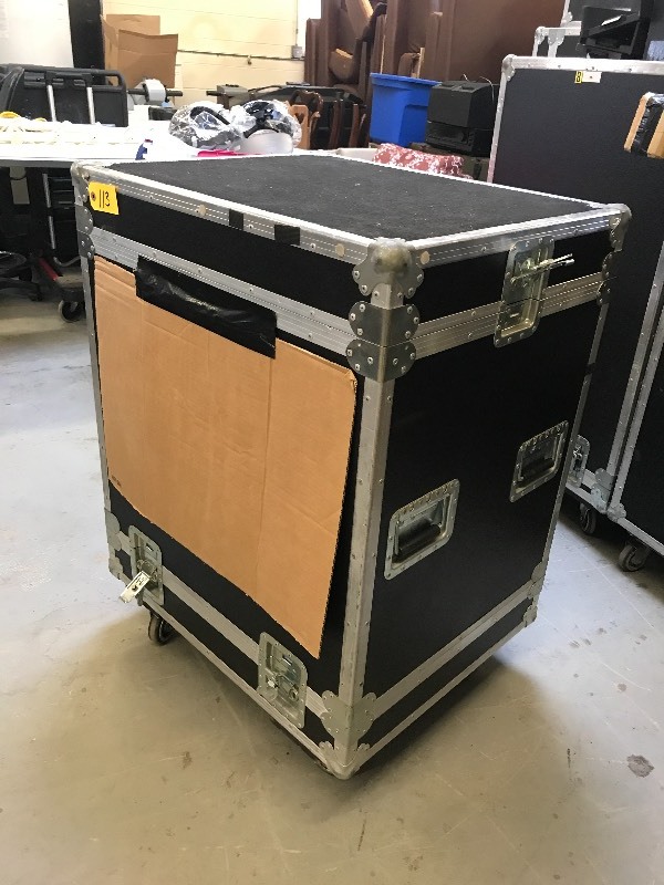 lot 113 image: R&R ROAD CASE WITH MONITOR