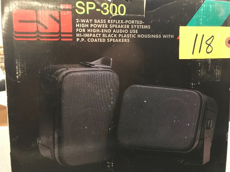 lot 118 image: CSI HIGH-END SPEAKERS