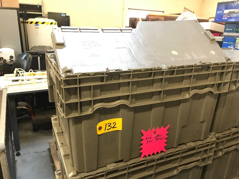 lot 132 image: BIN OF SPEAKER BAGS