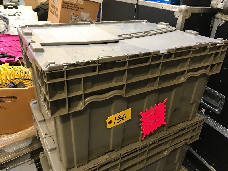 lot 136 image: BIN OF AV CABLES