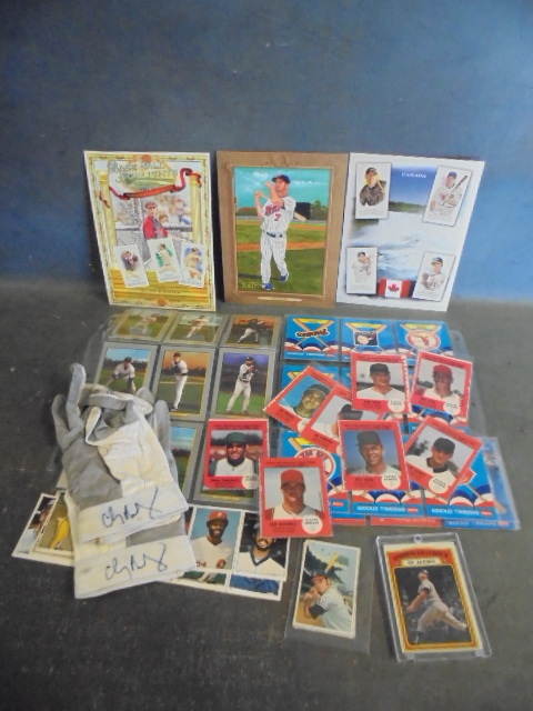 Vintage Cards, Sticker and Signed Gloves