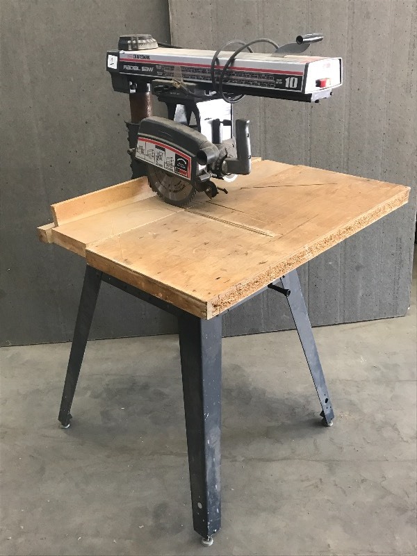 lot 1 image: Craftsman 10 Radial Arm Saw With S...