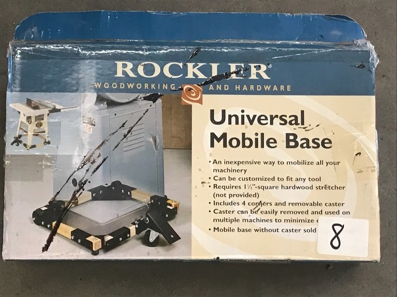 lot 8 image: Rockler Universal Mobile Base Kit...