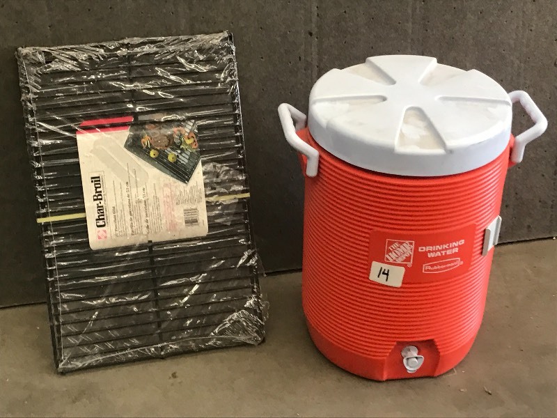 lot 14 image: Lot Of (1) 5-Gallon Beverage Cooler...