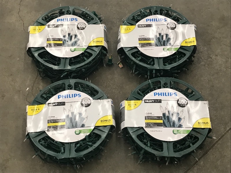 lot 52 image: Lot Of (4) New Phillips 400-Light C...