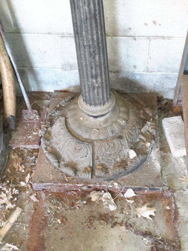 Vintage Heavy Steel Street Light Has some significant St Paul history.. Will update.