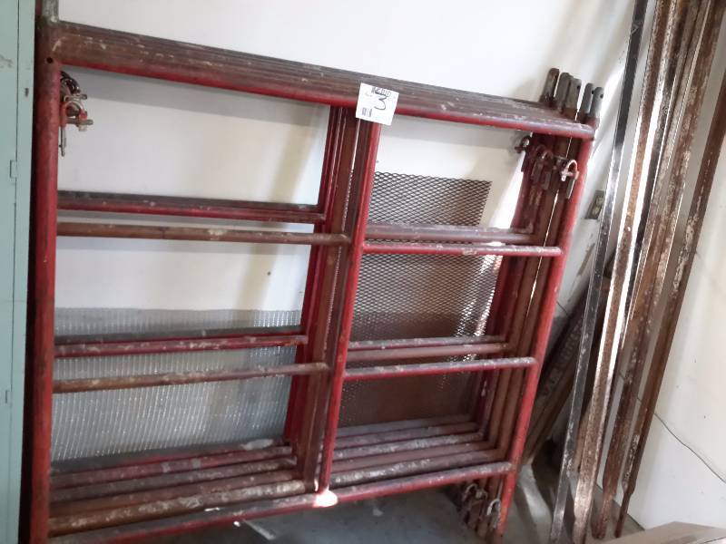 6 Sections of Scaffolding with Cross Braces