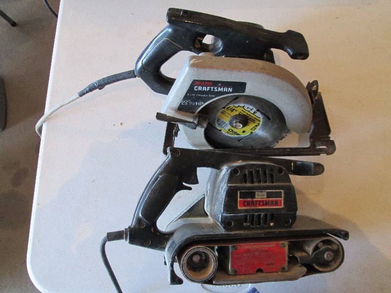 lot 41 image: Craftsman Circular Saw & Belt Sander