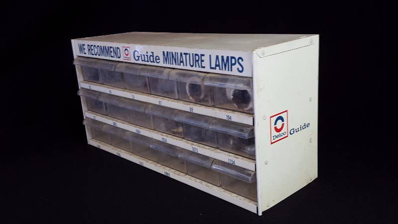 lot 221 image: Delco Miniature Lamps Metal Store Display