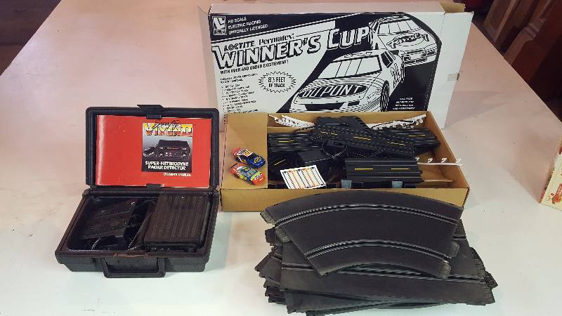 lot 305 image: Slot Cars, Track, and Super Fox Vixen Radar Detector