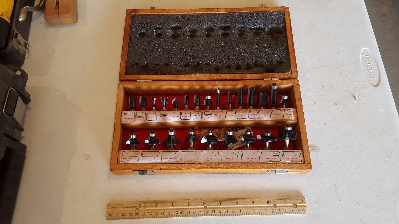 lot 62 image: Tough Test Router Bit Set