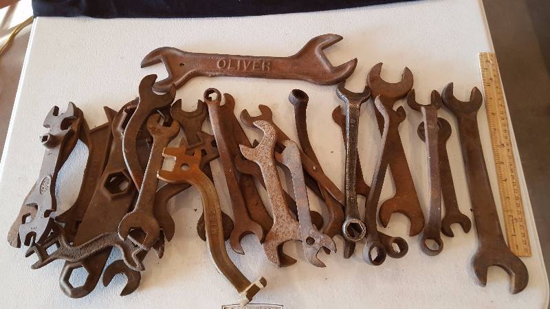 Antique Wrenches | Sauk Center Auction | Power Tools, Signs, Antiques ...