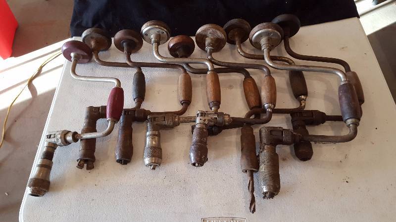 lot 113 image: Vintage Brace Drills