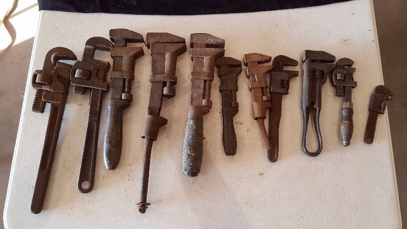 lot 116 image: Vintage Pipe Wrenches