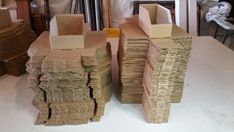 lot 190 image: Large Group of Cardboard Bins