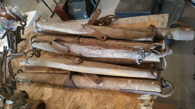 lot 159 image: Primitive Wooden Yokes