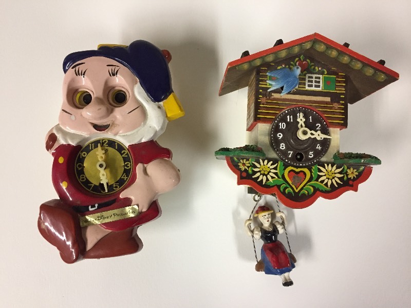 lot 12 image: Clocks - Cuckoo & Snow White