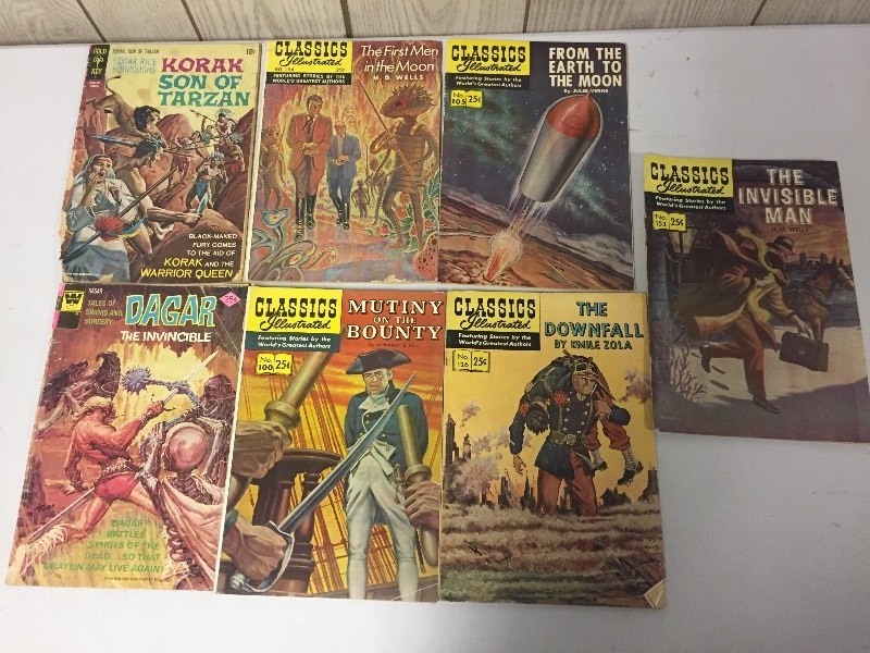 lot 60 image: Comic Books Classics Illustrated 25 Cent