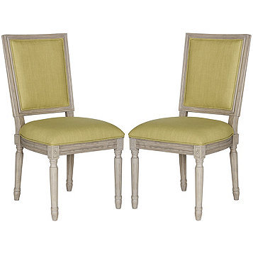 Safavieh Buchanan Rect Side Chair Spring Green