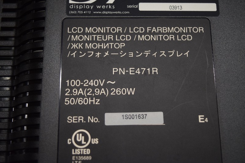 Sharp Professional 47 1080p LCD HD MonitorDisplay with HDMI Input
