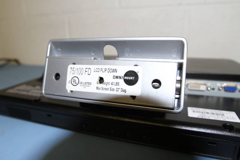 19 Widescreen NEC Computer Monitor with Built-In Speakers AND Under-Counter LCD Flip-Down Mount