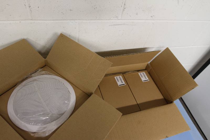 New in Box  Smart Technologies Audio Amplification Ceiling Speaker System  - Includes Four (4) Ceiling Speakers