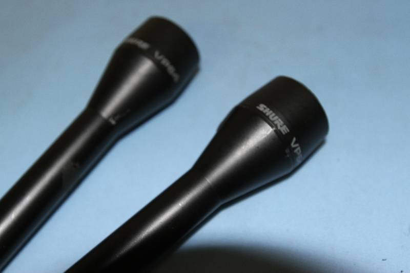 Two (2) Shure Wired Professional Audio Vocal Microphones with XLR