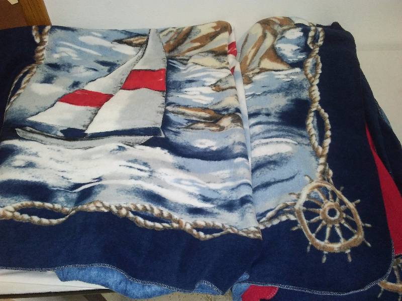 lot 65 image: Nautical Fleece Throws (2)