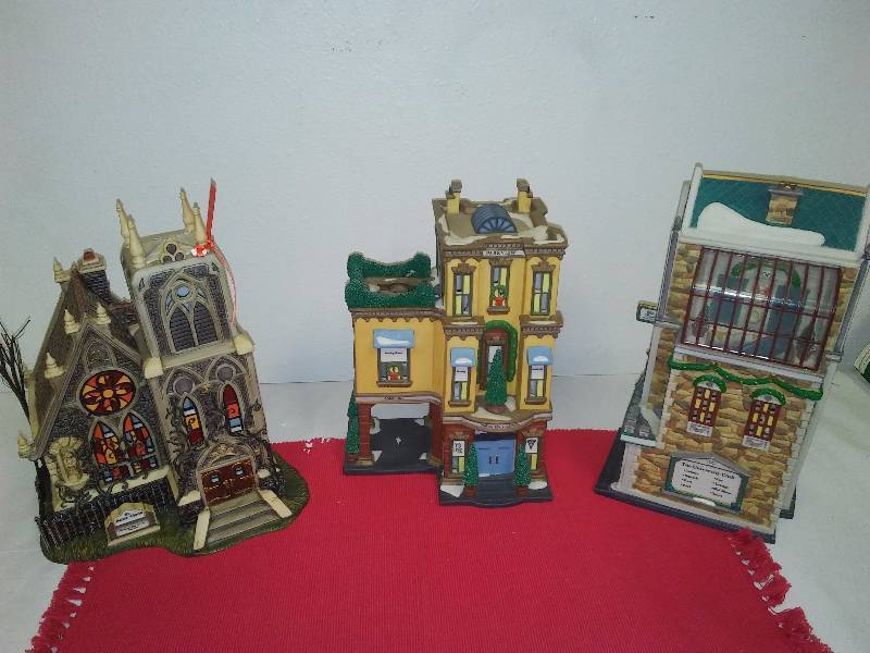 lot 159 image: Dept. 56 Village Pieces (3)