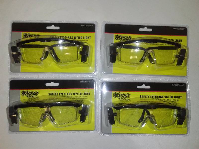 lot 28 image: Woodys Safety Glasses with LED Lights (4) the best by far