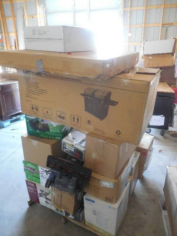 PALLET LOT OF MERCHANDISE, SOME STUFF FOR PARTS OR REPAIR.