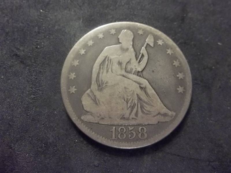 1858 Seated Liberty Half Dollar