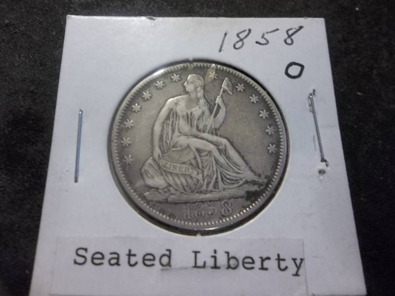 1858 O Seated Liberty Half Dollar