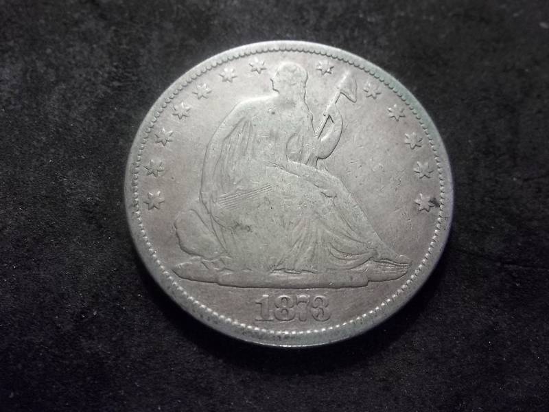 1873 Seated Liberty Half Dollar