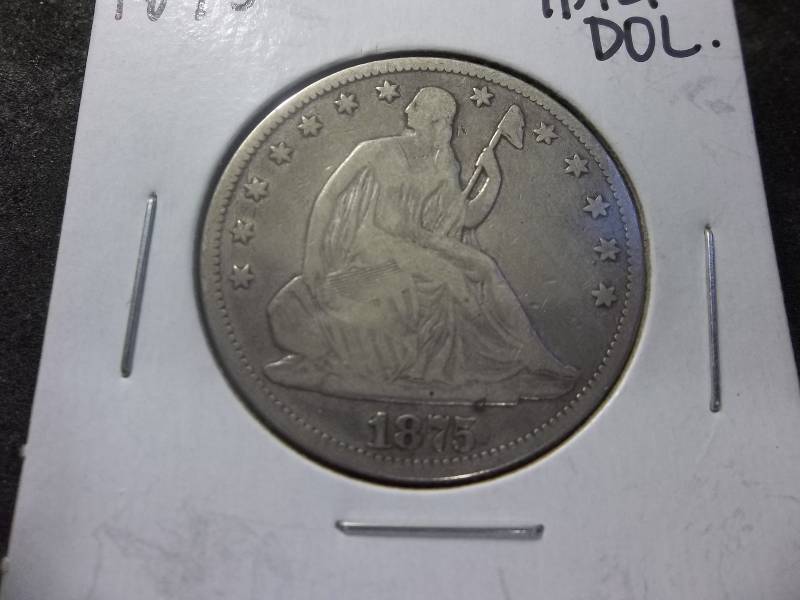 1875 Seated Liberty Half Dollar