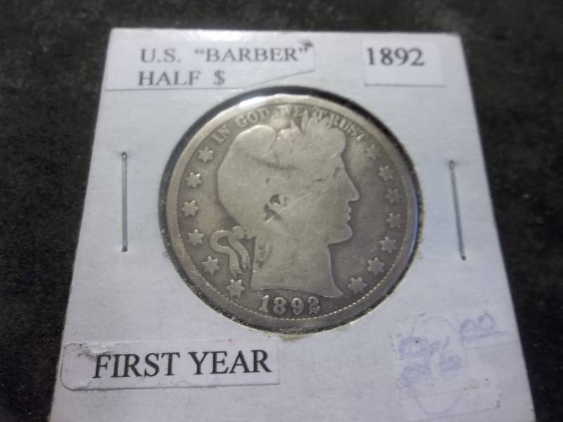1892 Barber Silver Half Dollar