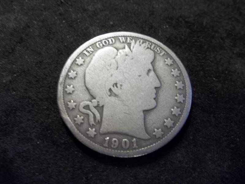1901 O Barber Half Dollar