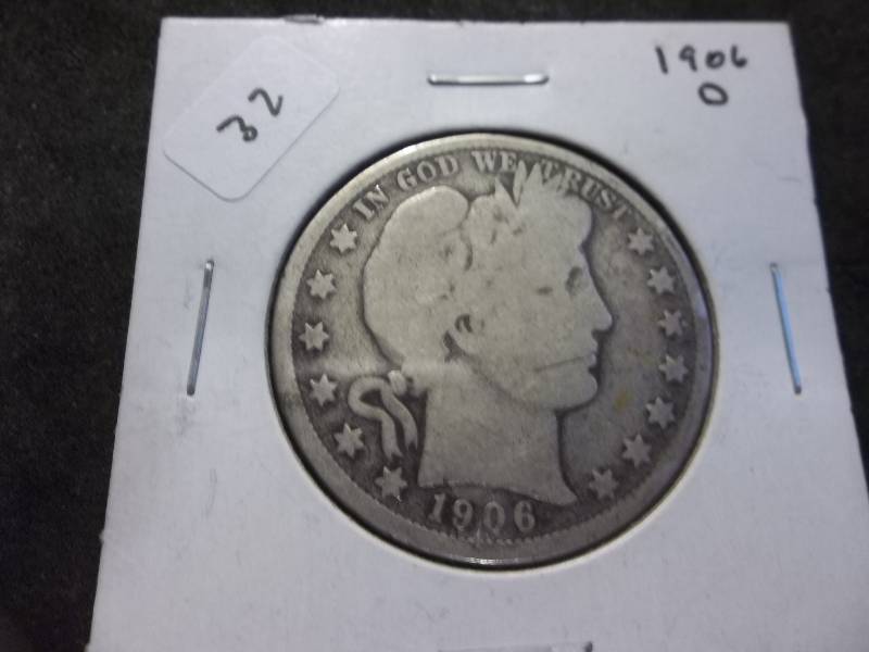 1906 O Barber Half Dollar