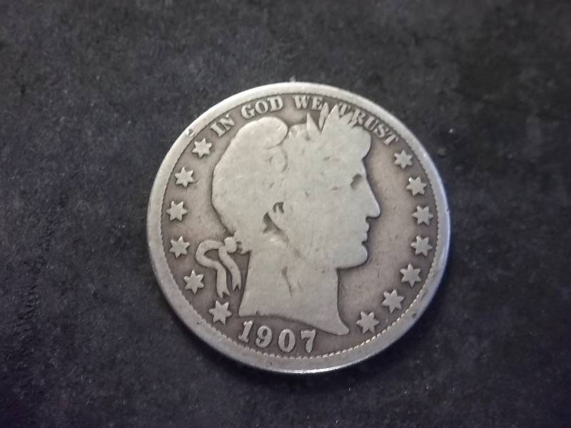 1907  Barber Half Dollar