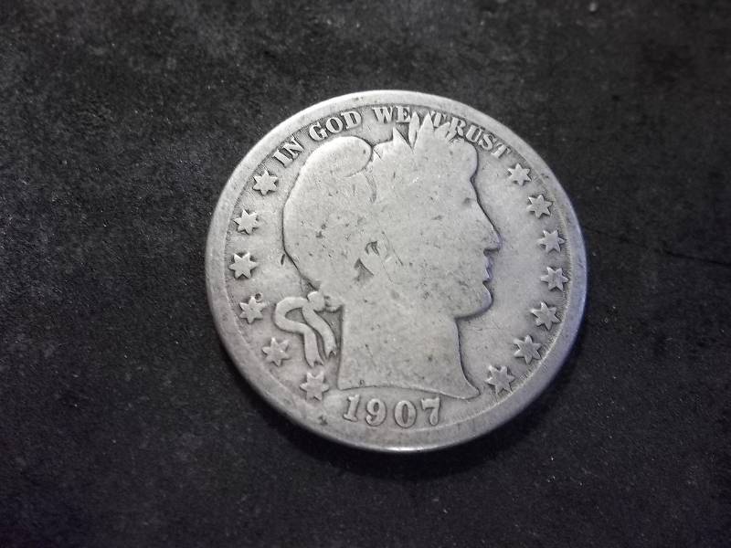 1907 O Barber Half Dollar