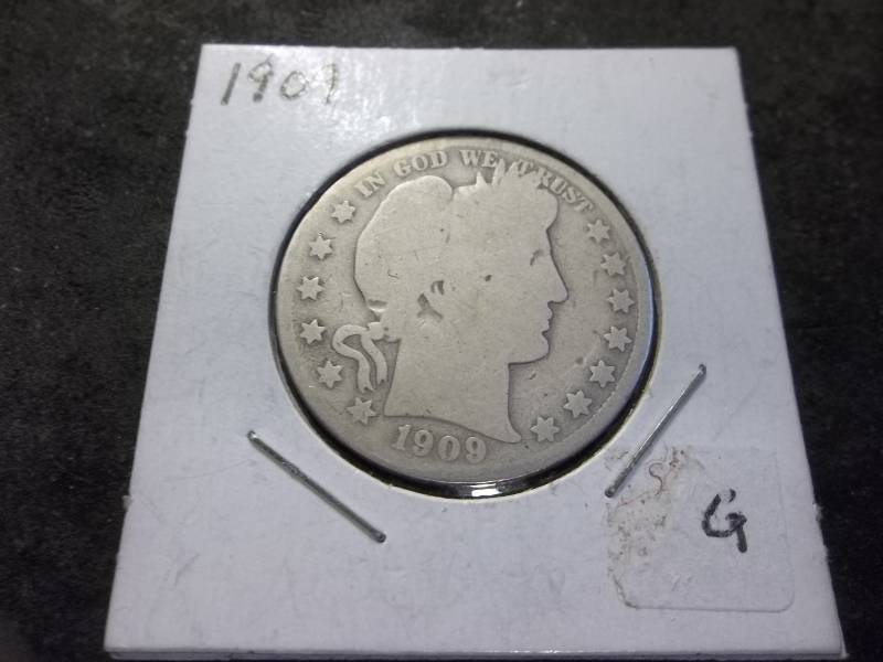 1909 Barber Half Dollar
