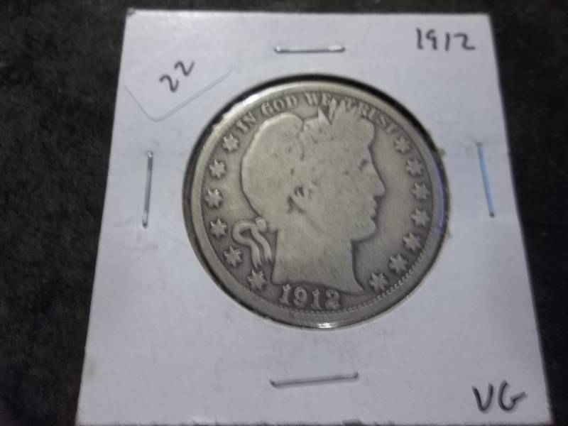 1912  Barber Half Dollar