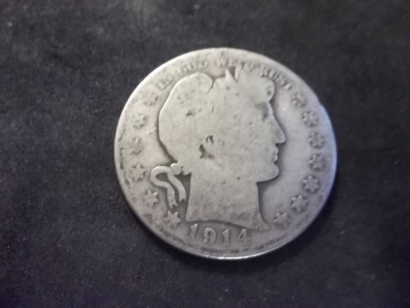 1914 S Barber Half Dollar