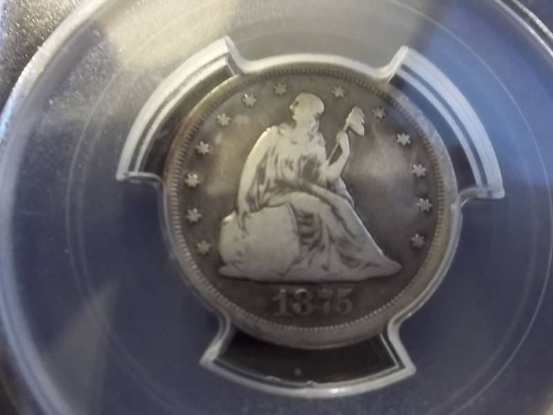 1875 S-20 Cent Piece