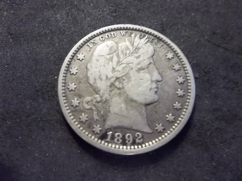 1892 Barber Quarter